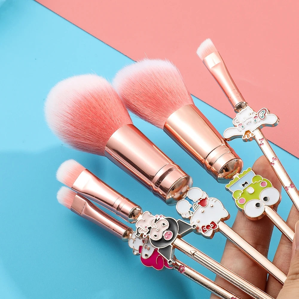 5Pcs Hello Kitty Makeup Brushes Kits