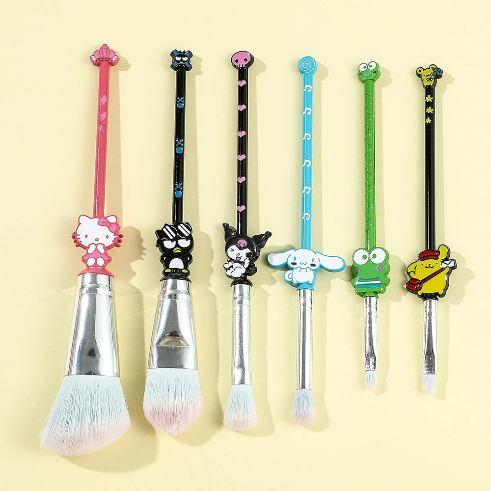 6Pcs/Set Sanrio Makeup Brushes