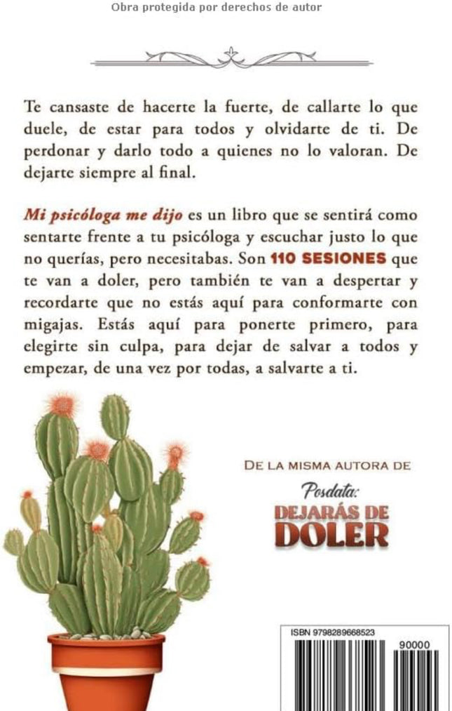 Mi psicologa me dijo