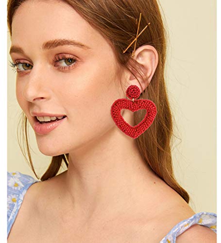 Heart Valentine's Day Earring (Red)