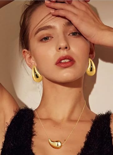 Teardrop Earrings Sets Dainty 14k Gold Plated