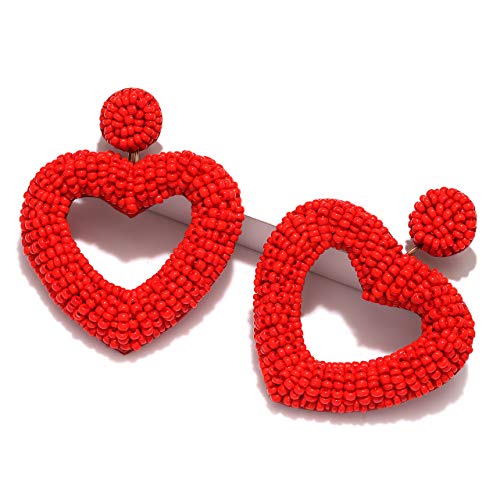 Heart Valentine's Day Earring (Red)