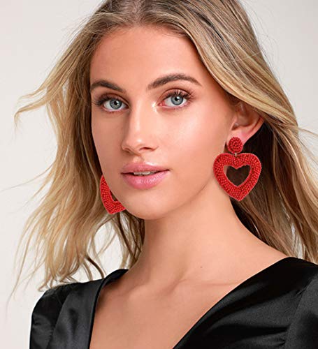 Heart Valentine's Day Earring (Red)