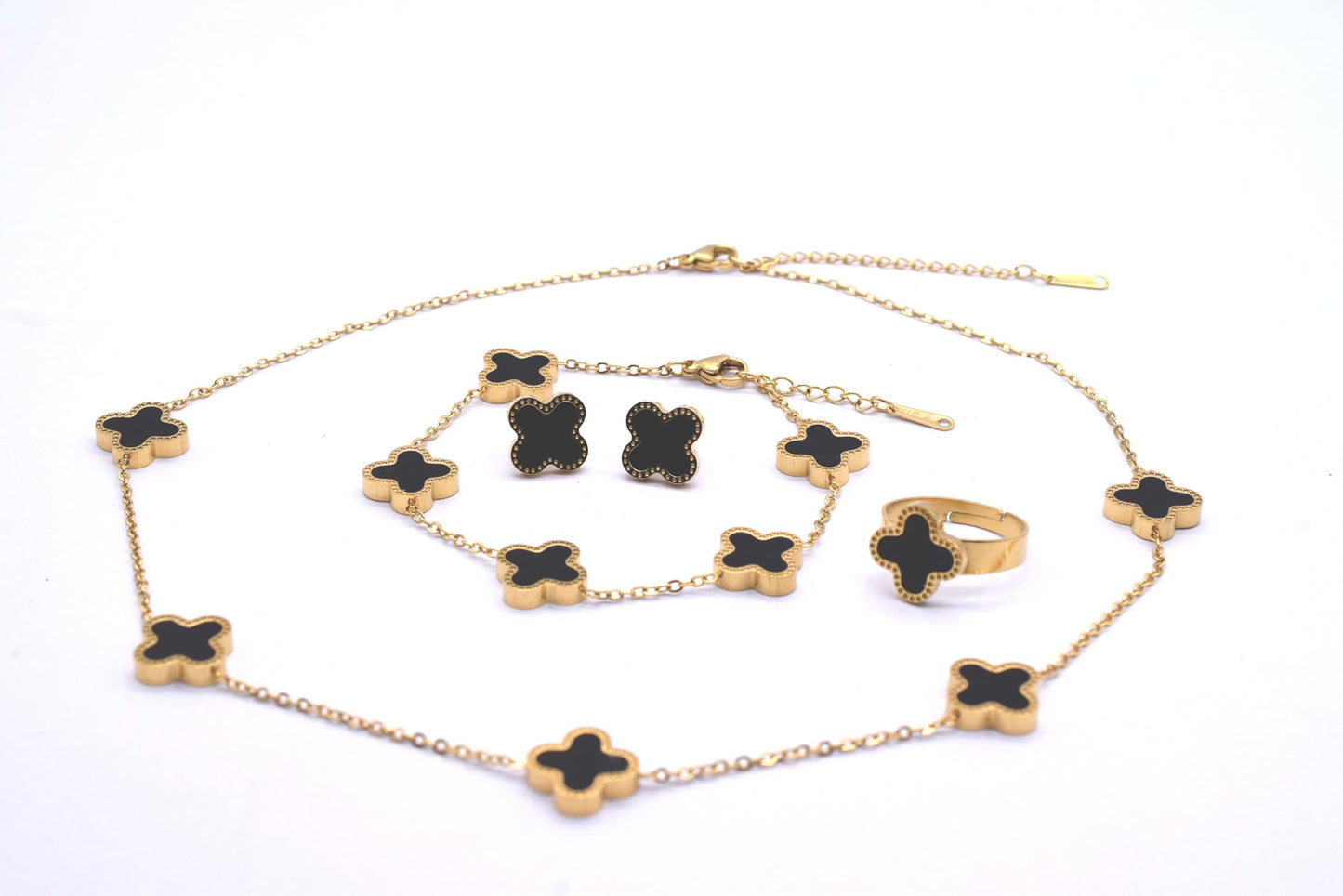 Clover Jewelry Set 18K Gold Plated