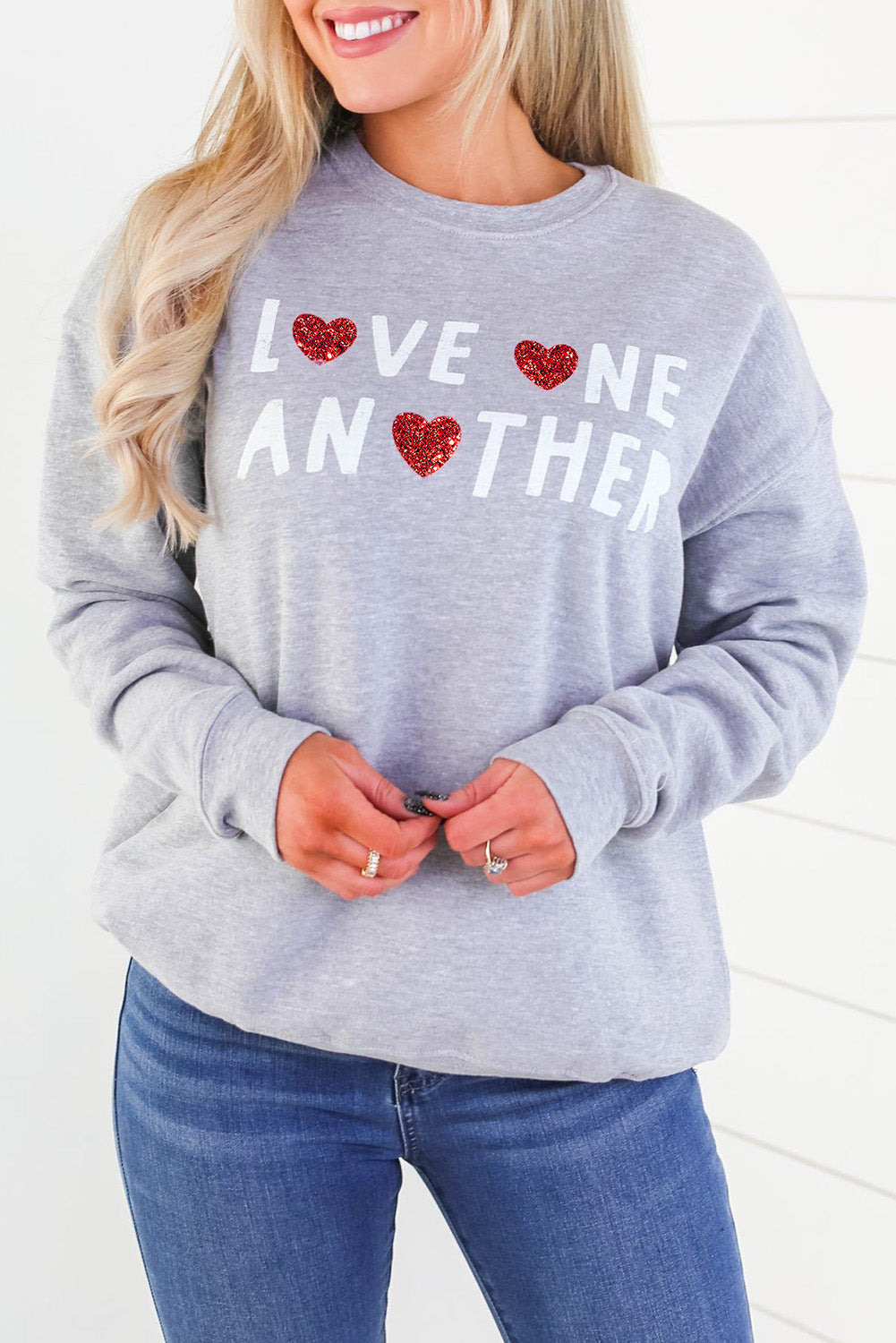 Heart Shaped Pullover Sweatshirt